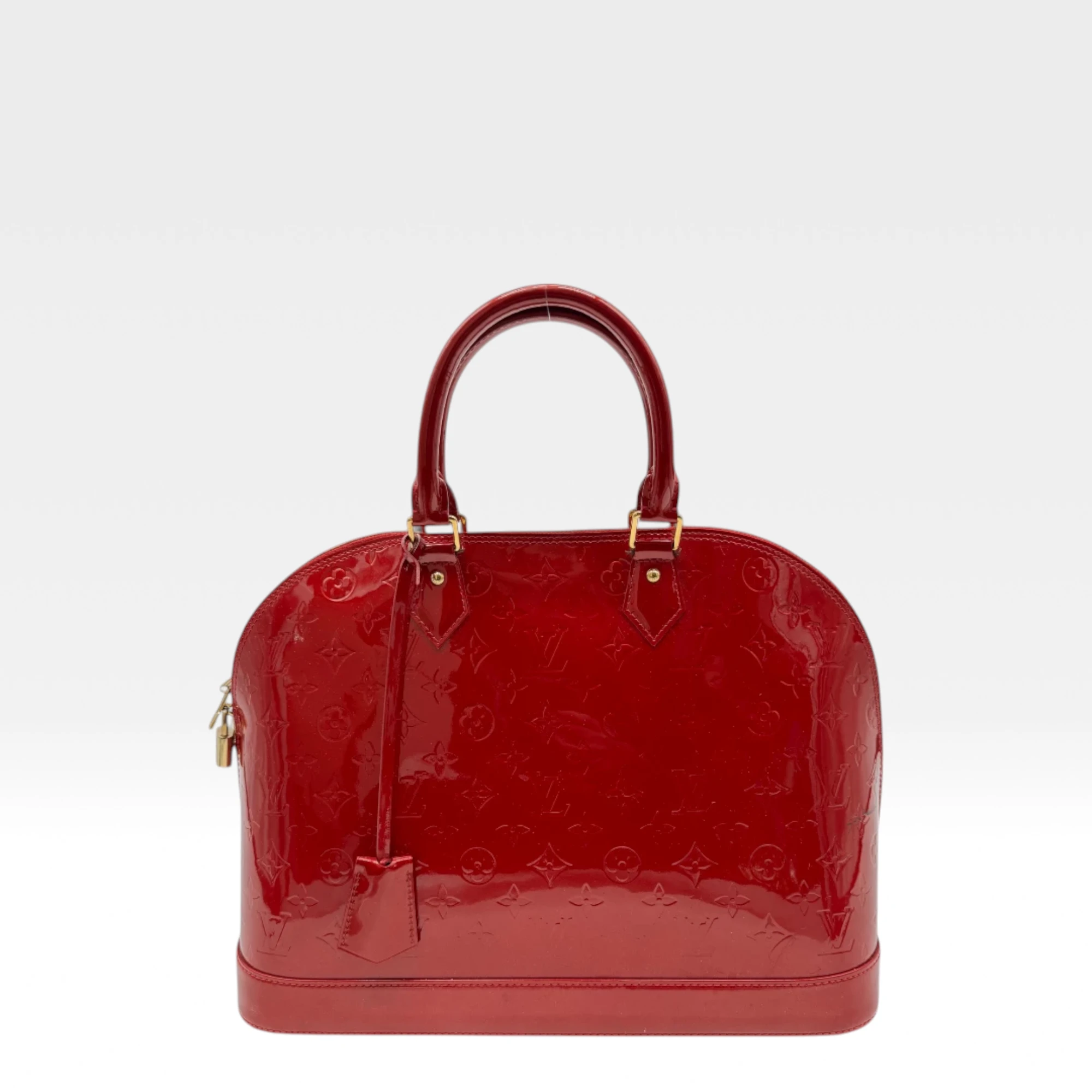 Louis Vuitton Handtasche Alma GM Vernis rot